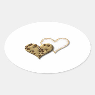 Sweet Cookie Love Oval Sticker