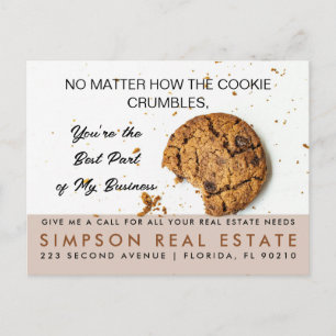 Sweet COOKIE Referral Program –Real Estate Rewards Announcement Postcard