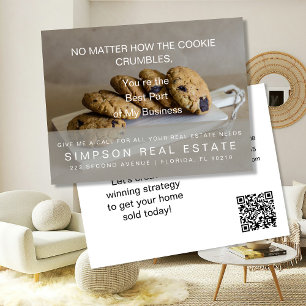Sweet COOKIE Referral Program –Real Estate Rewards Announcement Postcard