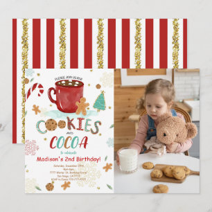 Sweet Cookies Birthday Photo Invitation 