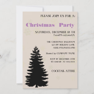Sweet, Cool, Trendy. Beautiful Christmas Invitatio Invitation