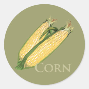 Sweet Corn Classic Round Sticker