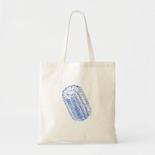 Sweet Corn Illustration – Farm Fresh Veggie Art Tote Bag (Front)