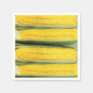 Sweet corn - vintage illustration napkin