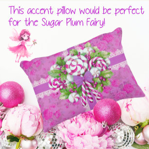 Sweet Cosy Cottage Pink and Purple Christmas Decorative Cushion