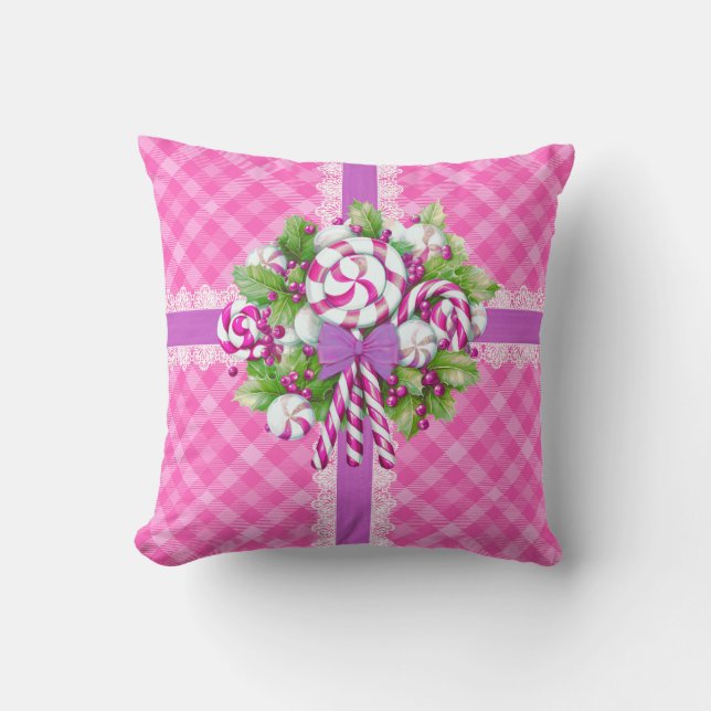  Sweet Cottage Pink and Purple  Cushion (Front)