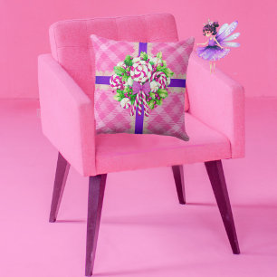Sweet Cottage Pink and Purple  Cushion