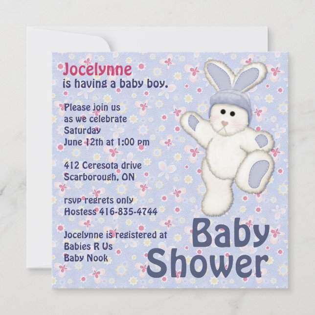 Sweet Country - Boy Invitation (Front)