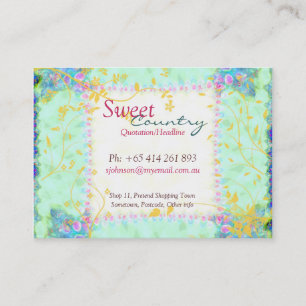Sweet Country Patchwork big Business Card