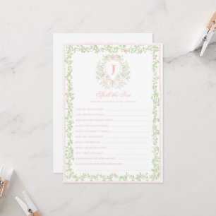 Sweet Crest   Spill the Tea Bridal Shower Game  Invitation