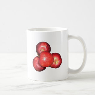 Sweet & Crisp Red Apples - Organic Fruit Print Coffee Mug