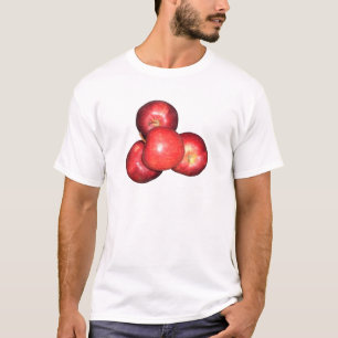 Sweet & Crisp Red Apples - Organic Fruit Print T-Shirt