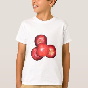Sweet & Crisp Red Apples - Organic Fruit Print T-Shirt