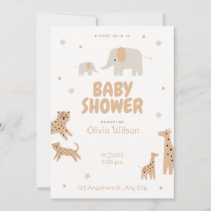 sweet critters party card invitation