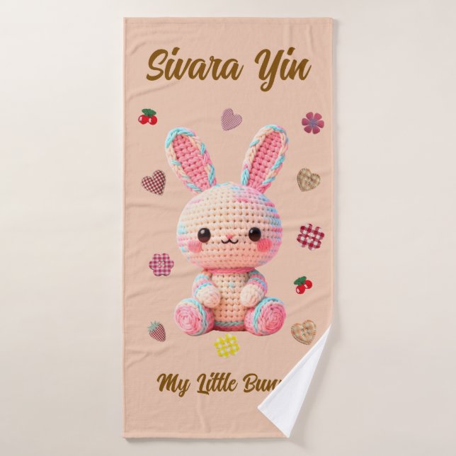 Sweet Crochet Bunny Bath Towel Set (Bath Towel)
