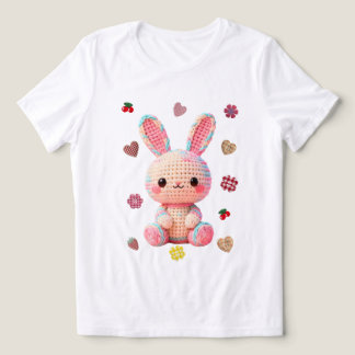 Sweet Crochet Bunny Tri-Blend Shirt