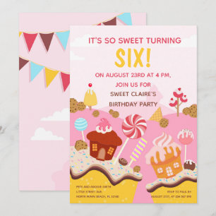 Sweet cupackes Birthday Party Invitation