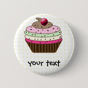 Sweet Cupcake 6 Cm Round Badge