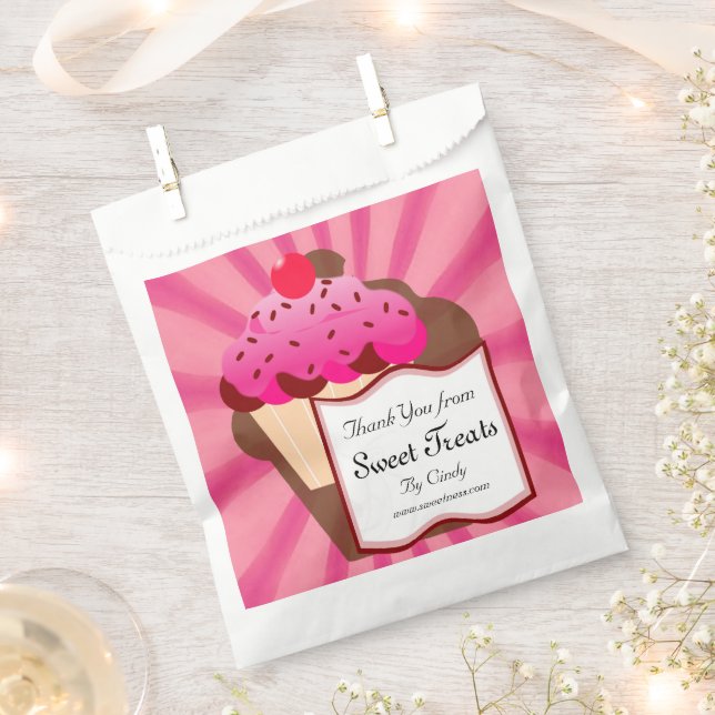 Sweet Cupcake Bakery  Favour Bags (Clipped)