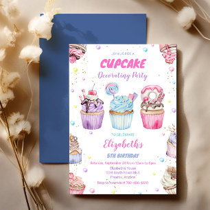 Sweet Cupcake Birthday Party Invitation