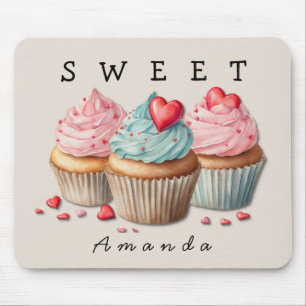 SWEET Cupcake Mousepad Customisable