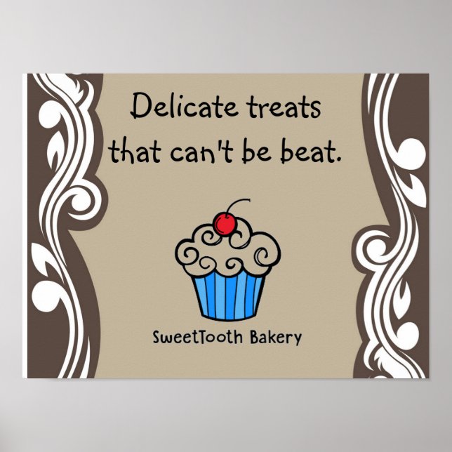 Sweet Cupcake Poster (Front)