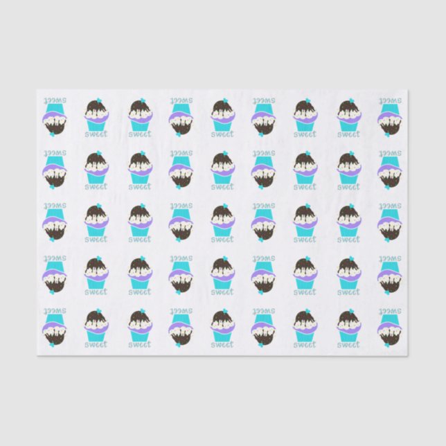 Sweet Cupcake Tissue Paper (Front)