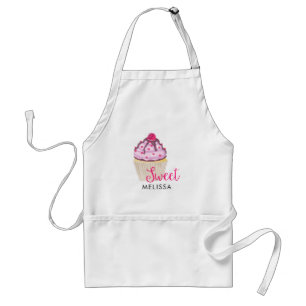 Sweet Cupcake with Raspberry on Top Standard Apron