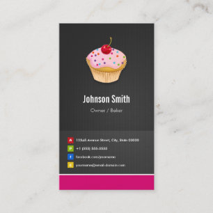 Sweet Cupcakes Bakery - Creative Innovative Business Card