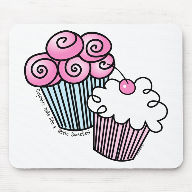 Sweet Cupcakes Mouse Mat (Front)