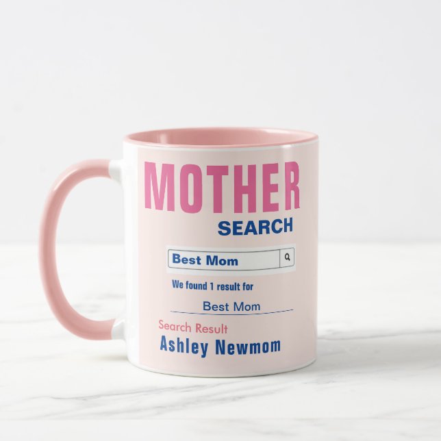 Sweet Custom Best Mom Gift Mug (Left)