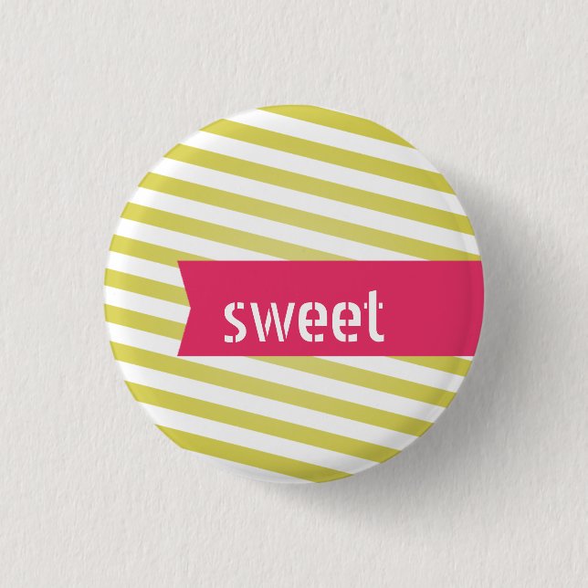 Sweet customisable flair 3 cm round badge (Front)