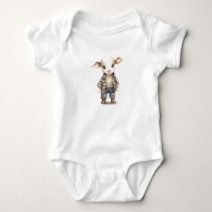 Sweet Cute Adorable Baby Sheep Lamb Dressed Up Bodysuit