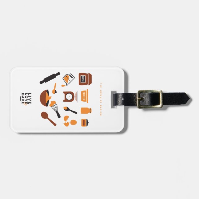 Sweet Cute Baking Tools Art Luggage Tag (Front Horizontal)