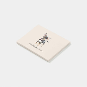 Sweet Cute Brown Cream Chihuahua Dog Best Friends Post-it Notes