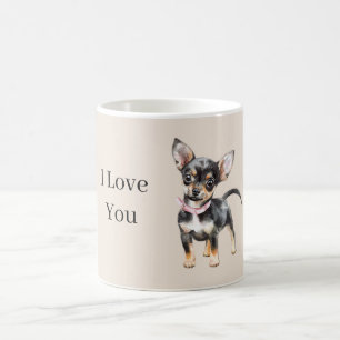 Sweet Cute Brown Cream Chihuahua Dog Coffee Mug