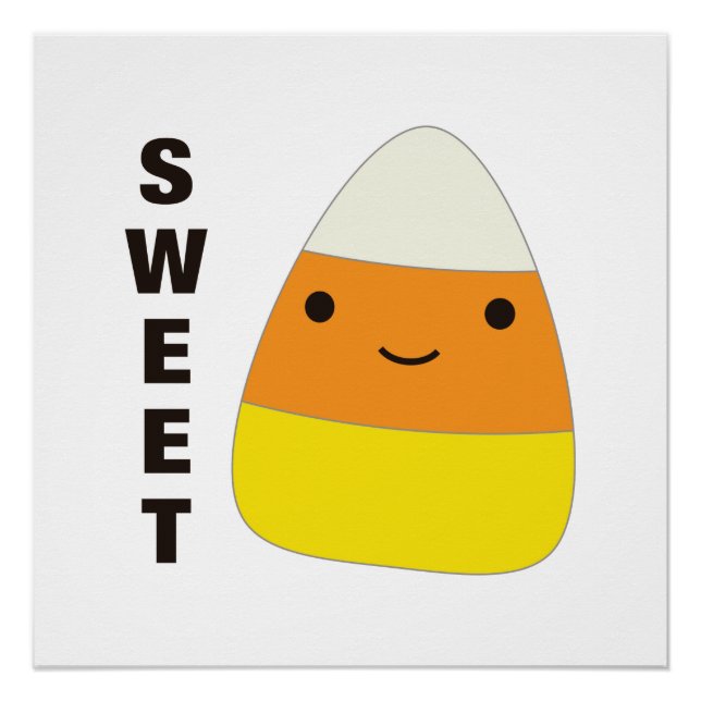 Sweet Cute Candy Corn Poster (Front)