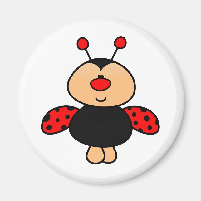 sweet cute ladybug magnet (Front)
