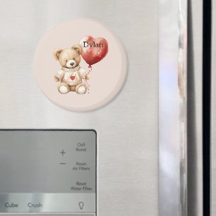 Sweet Cute Teddy Bear Heart  Magnet