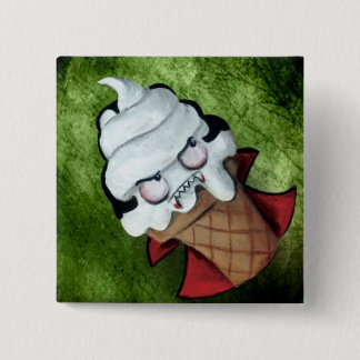 Sweet Cute Vampire Ice Cream 15 Cm Square Badge