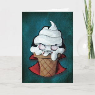 Sweet Cute Vampire Ice Cream Card