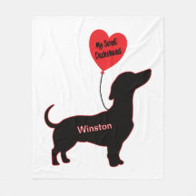 Sweet Dachshund: Heart Balloon