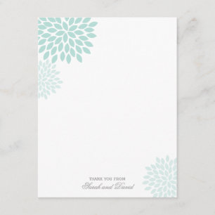 Sweet Dahlias Wedding Thank You Card