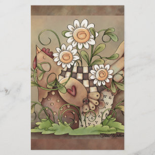 Sweet Daisy Hen Stationery