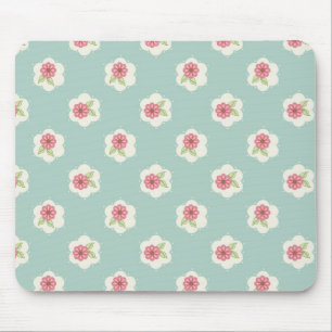 Sweet Daisy Mouse Pad in Vintage Aqua