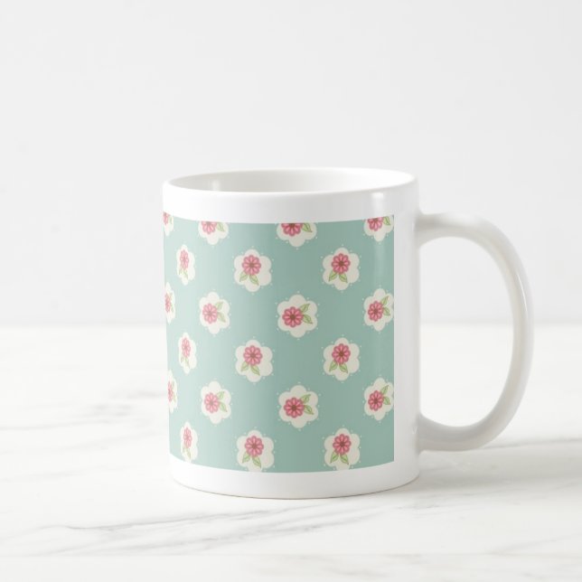 Sweet Daisy Mug in Aqua (Right)