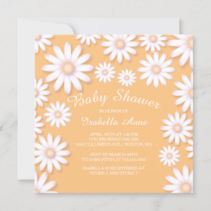 Sweet Daisy Neutral Baby Shower Invitation