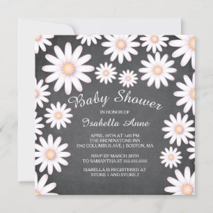 Sweet Daisy Neutral Baby Shower Invitation