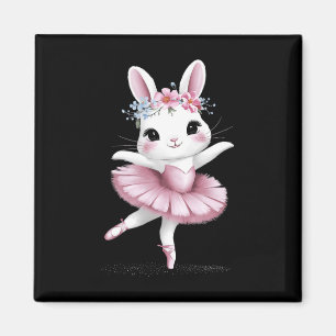 Sweet Dancing Ballerina Bunny Ballet Rabbit Girl E Magnet