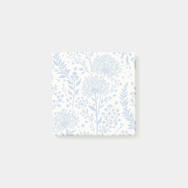 Sweet Dandelion Dusty Blue - Neutral Post-it Notes (Front)